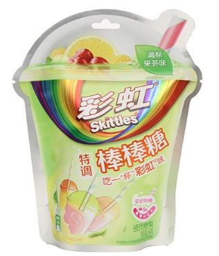 Skittles Lollipops Tropical Fruit Tea Flavors (54g)