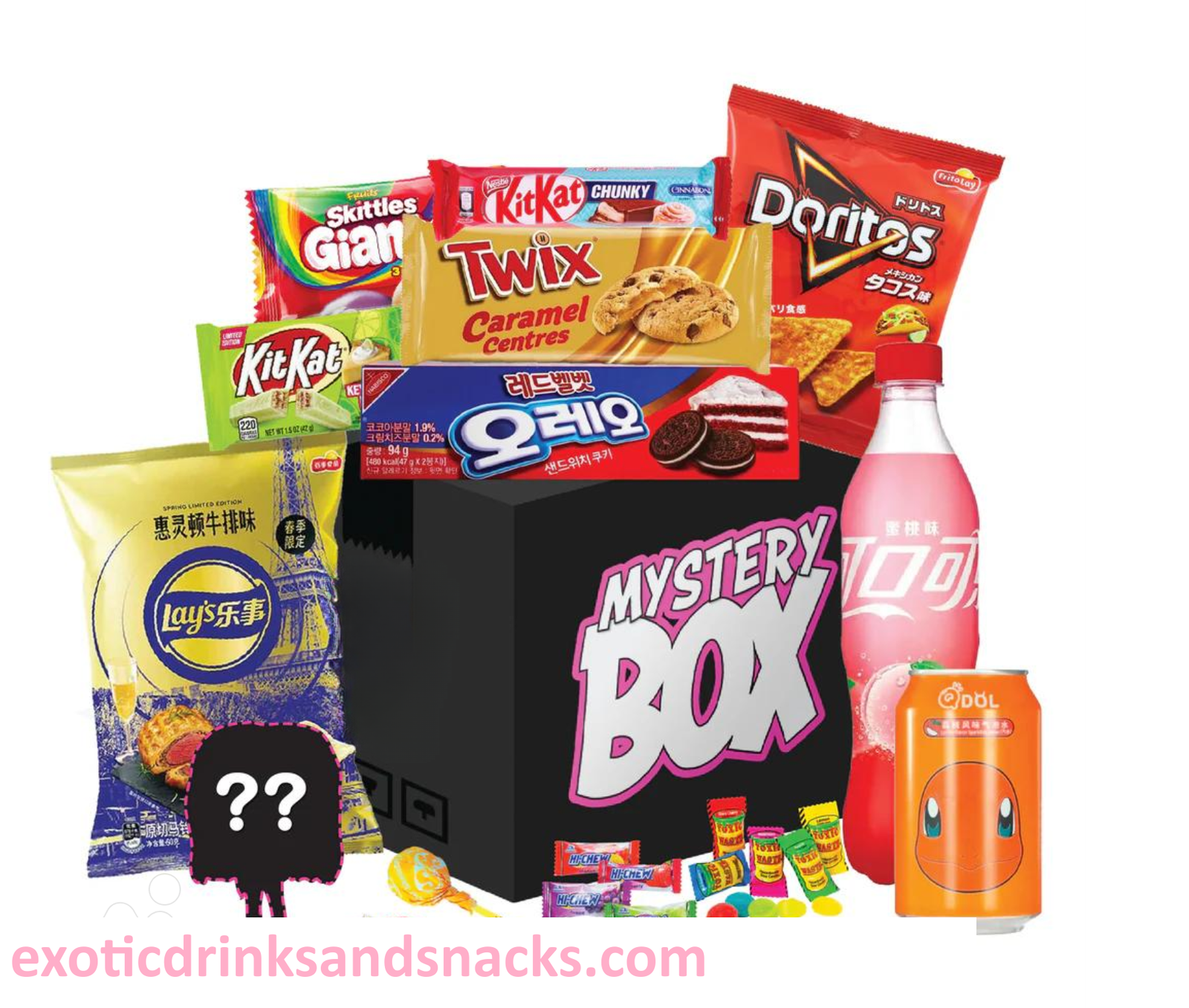 $100 Medium Exotic drinks and Snacks Mystery Box
